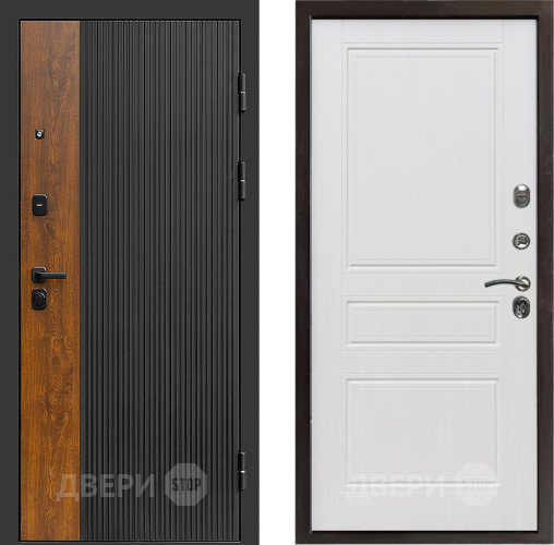 Входная металлическая Дверь Престиж Prestizh Классика Белое дерево в Электроуглях