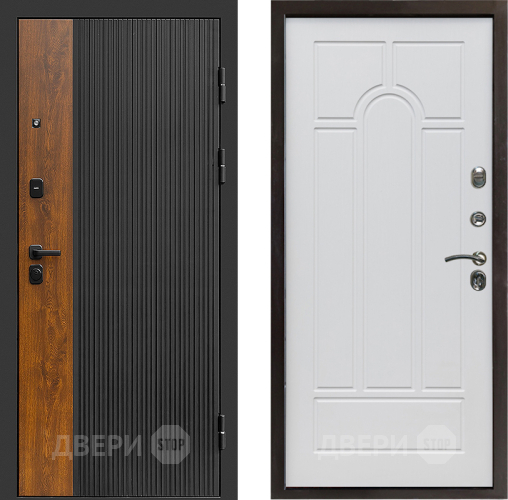 Входная металлическая Дверь Престиж Prestizh Арка Белое дерево в Электроуглях