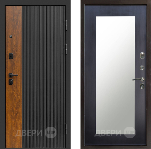 Входная металлическая Дверь Престиж Prestizh Зеркло Пастораль Венге в Электроуглях