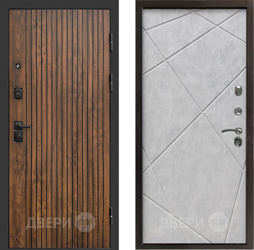 Входная металлическая Дверь Престиж Tvist Лучи Бетон светлый в Электроуглях