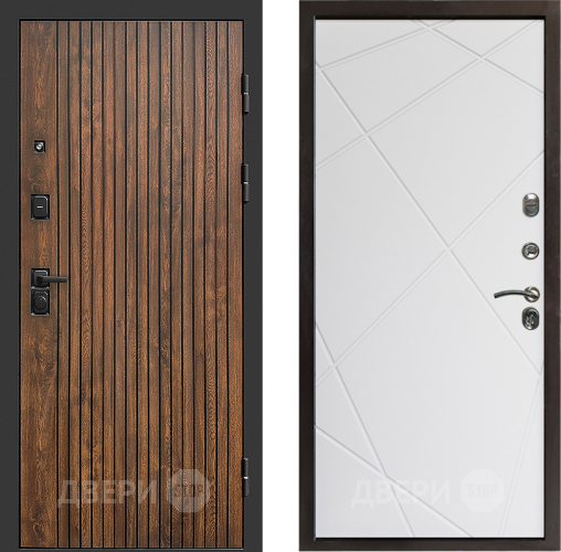 Входная металлическая Дверь Престиж Tvist Лучи Бетон белый в Электроуглях