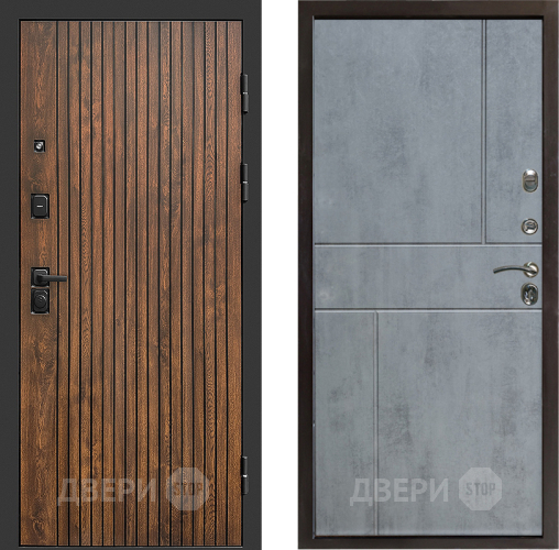 Входная металлическая Дверь Престиж Tvist Горизонт Бетон темный в Электроуглях