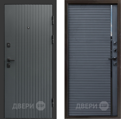 Входная металлическая Дверь Престиж Tvist Grey Porte Черный кварц в Электроуглях