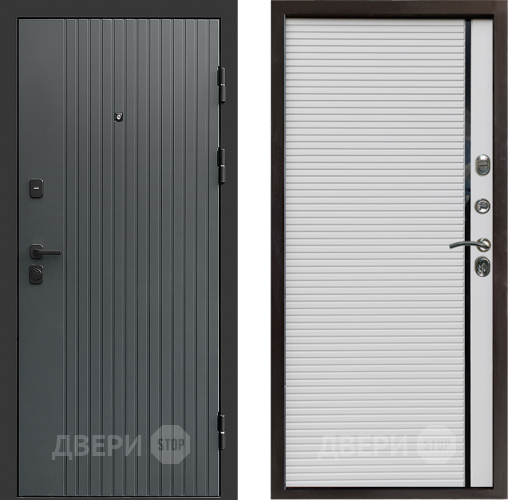 Входная металлическая Дверь Престиж Tvist Grey Porte Белый в Электроуглях