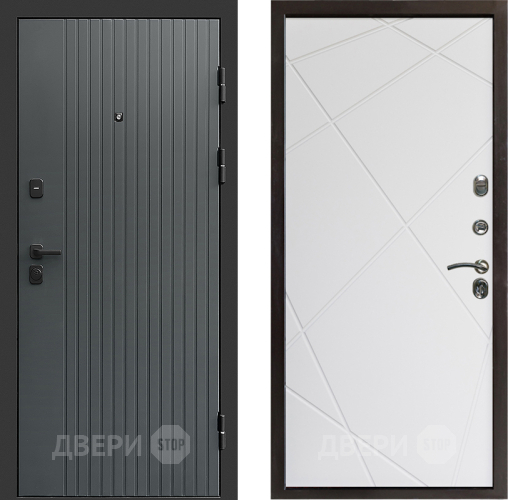 Дверь Престиж Tvist Grey Лучи Бетон белый в Электроуглях