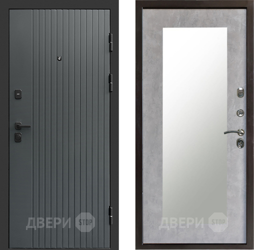 Дверь Престиж Tvist Grey Зеркло Пастораль Бетон светлый в Электроуглях