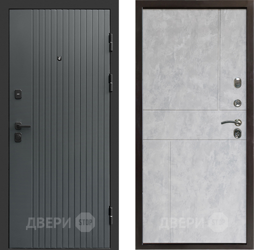 Входная металлическая Дверь Престиж Tvist Grey Горизонт Бетон светлый в Электроуглях