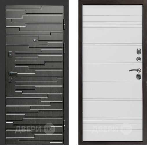 Входная металлическая Дверь Престиж Rivera Line Белый в Электроуглях