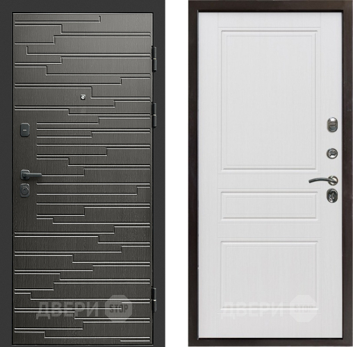 Входная металлическая Дверь Престиж Rivera Классика Белое дерево в Электроуглях