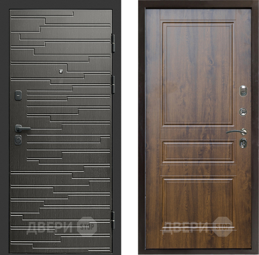 Входная металлическая Дверь Престиж Rivera Классика Дуб в Электроуглях