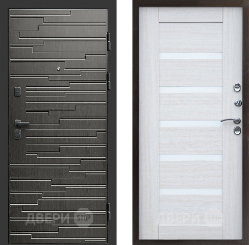 Входная металлическая Дверь Престиж Rivera Царга Лиственница белая в Электроуглях