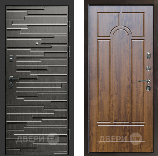 Входная металлическая Дверь Престиж Rivera Арка Дуб в Электроуглях