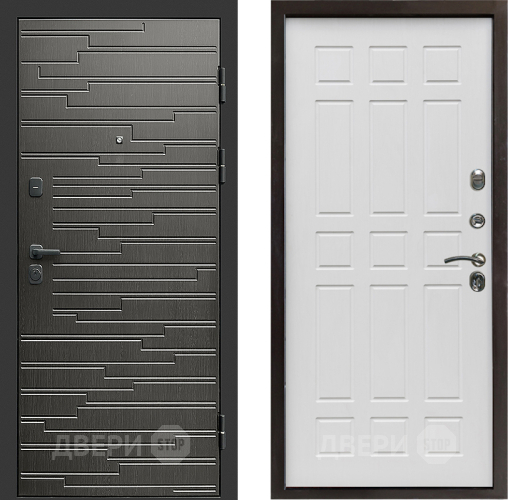 Входная металлическая Дверь Престиж Rivera Спарта Белое дерево в Электроуглях