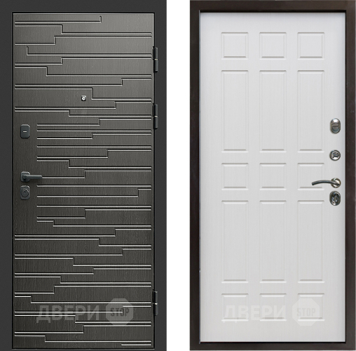 Входная металлическая Дверь Престиж Rivera Спарта Лиственница белая в Электроуглях