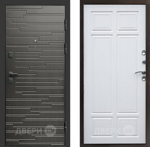 Входная металлическая Дверь Престиж Rivera Премиум Лиственница белая в Электроуглях