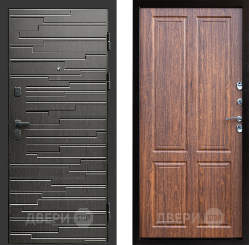 Входная металлическая Дверь Престиж Rivera Премиум Орех светлый в Электроуглях