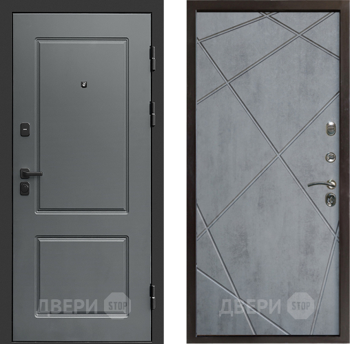 Входная металлическая Дверь Престиж Verona Лучи Бетон темный в Электроуглях