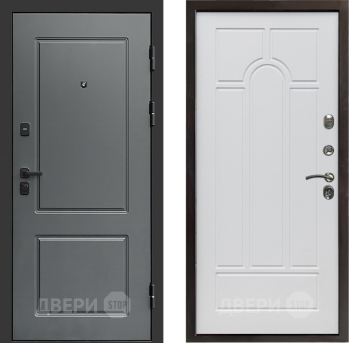 Входная металлическая Дверь Престиж Verona Арка Белое дерево в Электроуглях