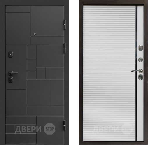 Входная металлическая Дверь Престиж Kvadro Porte Белый в Электроуглях