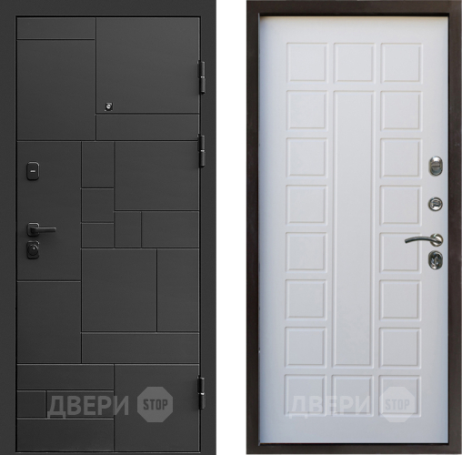 Входная металлическая Дверь Престиж Kvadro Престиж Белое дерево в Электроуглях