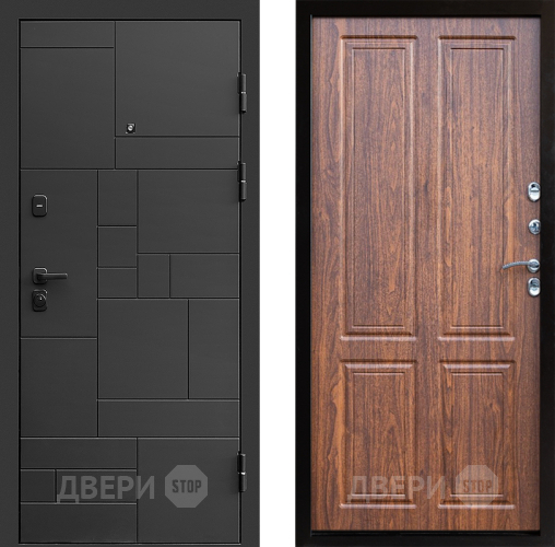 Входная металлическая Дверь Престиж Kvadro Премиум Орех светлый в Электроуглях