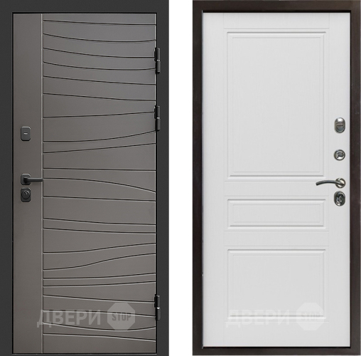 Входная металлическая Дверь Престиж Siciliya Классика Лиственница белая в Электроуглях