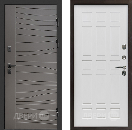 Входная металлическая Дверь Престиж Siciliya Спарта Белое дерево в Электроуглях