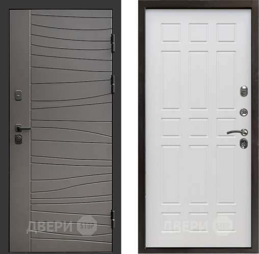 Входная металлическая Дверь Престиж Siciliya Спарта Лиственница белая в Электроуглях