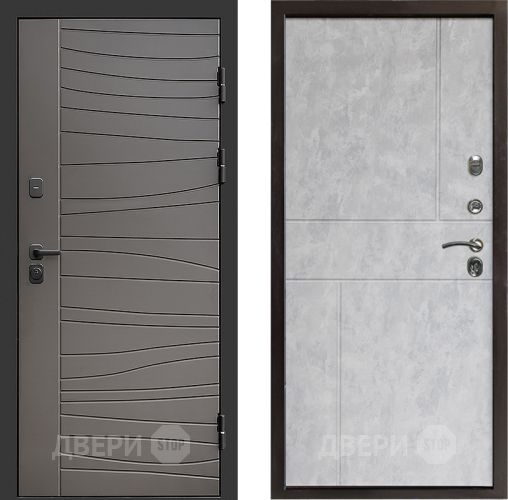 Входная металлическая Дверь Престиж Siciliya Горизонт Бетон светлый в Электроуглях