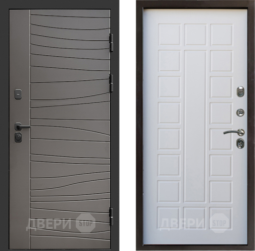 Входная металлическая Дверь Престиж Siciliya Престиж Белое дерево в Электроуглях