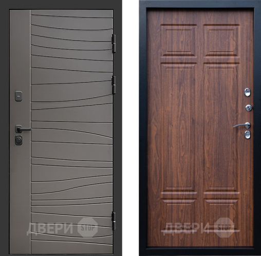 Входная металлическая Дверь Престиж Siciliya Премиум Орех темный в Электроуглях