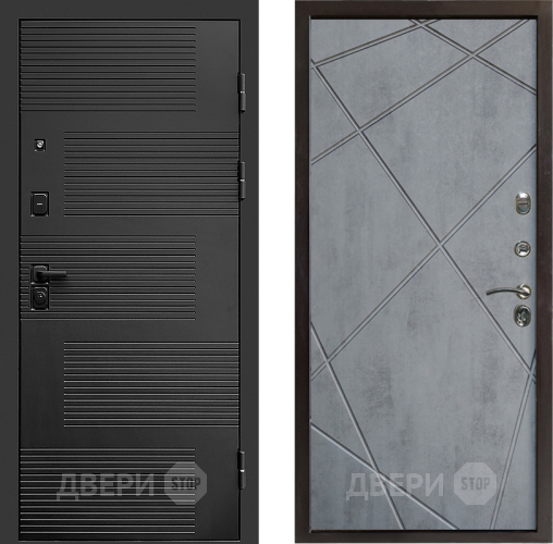 Входная металлическая Дверь Престиж Favorit Лучи Бетон темный в Электроуглях