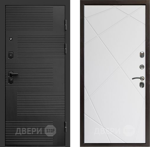 Входная металлическая Дверь Престиж Favorit Лучи Бетон белый в Электроуглях