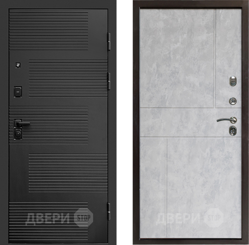 Входная металлическая Дверь Престиж Favorit Горизонт Бетон светлый в Электроуглях