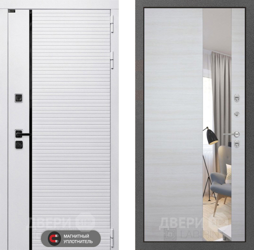 Дверь Лабиринт (LABIRINT) Royal Зеркало Акация светлая в Электроуглях