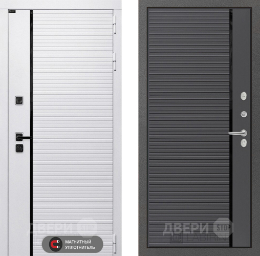 Входная металлическая Дверь Лабиринт (LABIRINT) Royal 22 Графит софт в Электроуглях