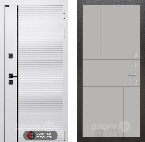 Входная металлическая Дверь Лабиринт (LABIRINT) Royal 21 Грей софт в Электроуглях