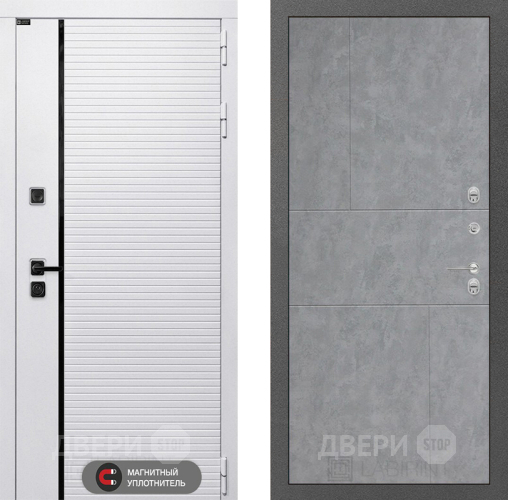 Входная металлическая Дверь Лабиринт (LABIRINT) Royal 21 Бетон светлый в Электроуглях