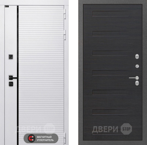 Входная металлическая Дверь Лабиринт (LABIRINT) Royal 14 Эковенге поперечный в Электроуглях