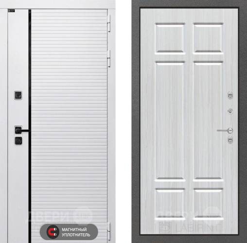 Входная металлическая Дверь Лабиринт (LABIRINT) Royal 08 Кристалл вуд в Электроуглях