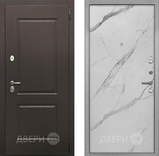 Входная металлическая Дверь Интекрон (INTECRON) Кампо Гладкая Мрамор натуральный арктик в Электроуглях