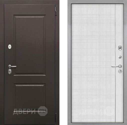 Входная металлическая Дверь Интекрон (INTECRON) Кампо В-07 с молдингом Лофт белый в Электроуглях