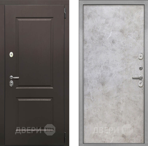 Входная металлическая Дверь Интекрон (INTECRON) Кампо Гладкая Мрамор светлый в Электроуглях