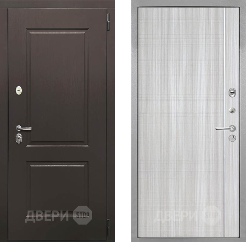 Входная металлическая Дверь Интекрон (INTECRON) Кампо В-07 с молдингом Сандал белый в Электроуглях