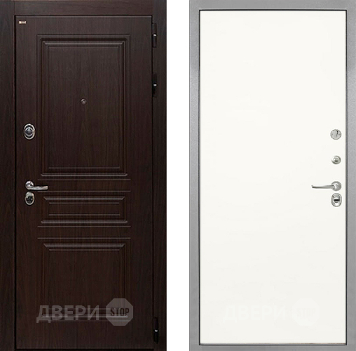 Входная металлическая Дверь Интекрон (INTECRON) Брайтон Тиковое Дерево Гладкая Слоновая кость в Электроуглях