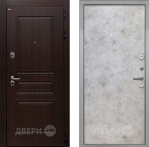 Входная металлическая Дверь Интекрон (INTECRON) Брайтон Тиковое Дерево Гладкая Мрамор светлый в Электроуглях