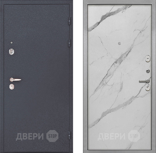 Входная металлическая Дверь Интекрон (INTECRON) Колизей Гладкая Мрамор натуральный арктик в Электроуглях