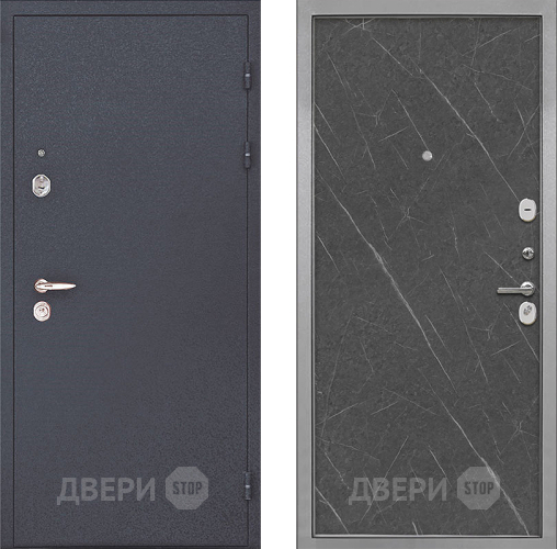 Входная металлическая Дверь Интекрон (INTECRON) Колизей Гладкая Гранит лава оникс в Электроуглях
