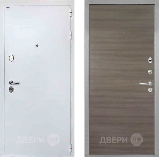 Входная металлическая Дверь Интекрон (INTECRON) Колизей White Гладкая Дуб тоскано поперечный в Электроуглях