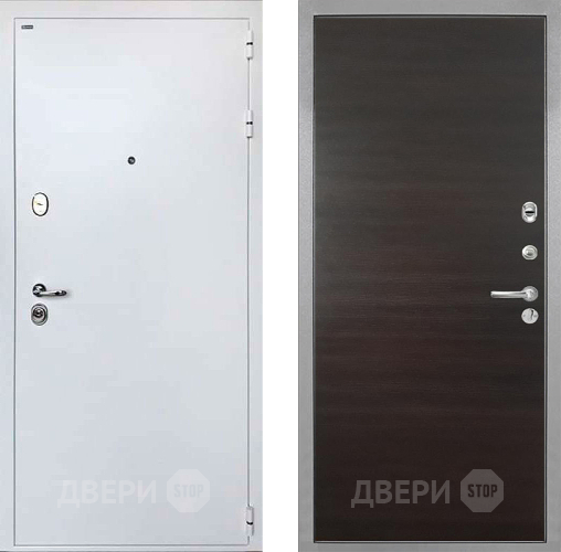 Входная металлическая Дверь Интекрон (INTECRON) Колизей White Гладкая Эковенге поперечный в Электроуглях